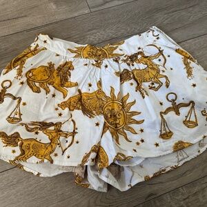 F21 Astrological print shorts